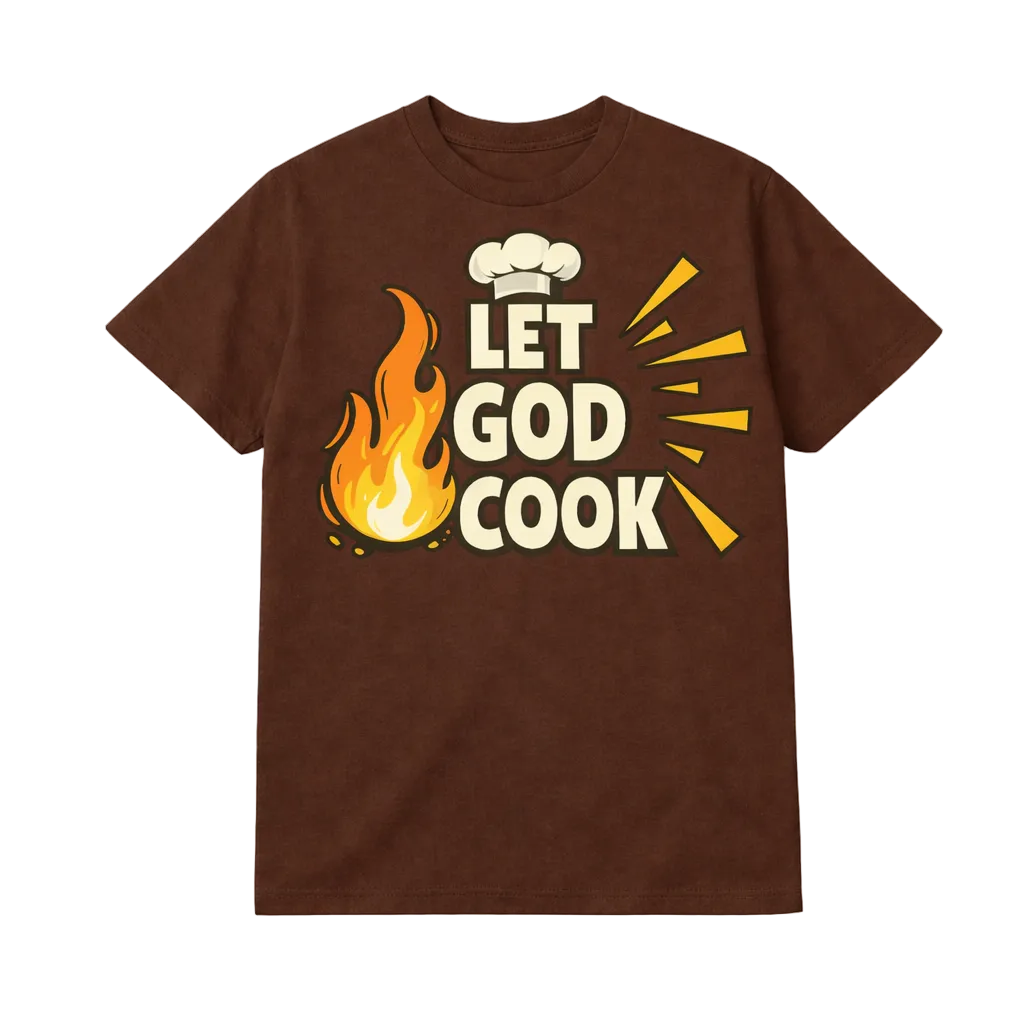 Let God Cook Tee (Faith-Based Statement Shirt)